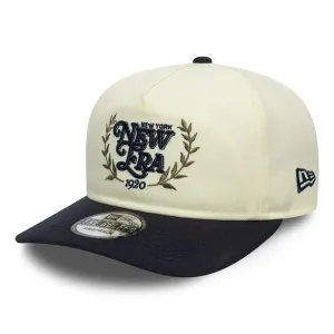 New Era Cream Pre-curved Golfer Adjustable Cap Billy J