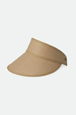 Newport Straw Visor - Natural/Natural Brixton