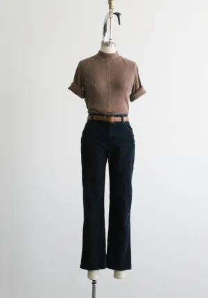 night sky cotton corduroy trousers 1919 Vintage