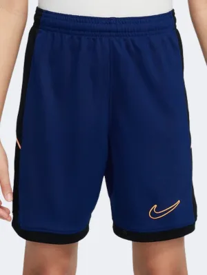 Nike Academy 25 7 Inch Boys Football Short Blue/Black/Orange