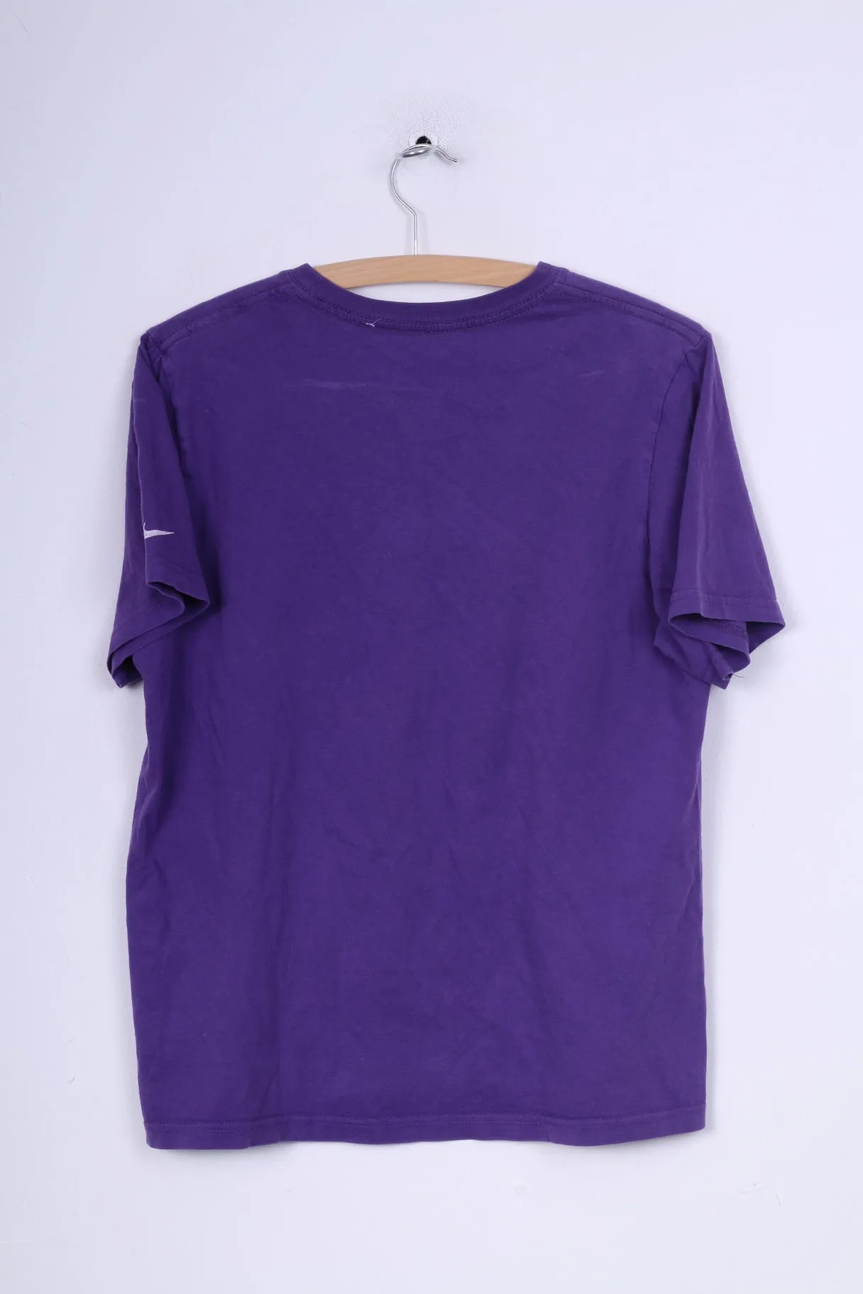 Nike Boys XL 13-15Yrs Graphic Shirt Purple Crew Neck Cotton
