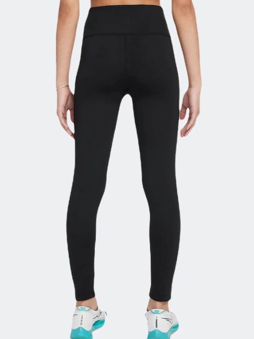 Nike Df One Girls Training Tight Black/White
