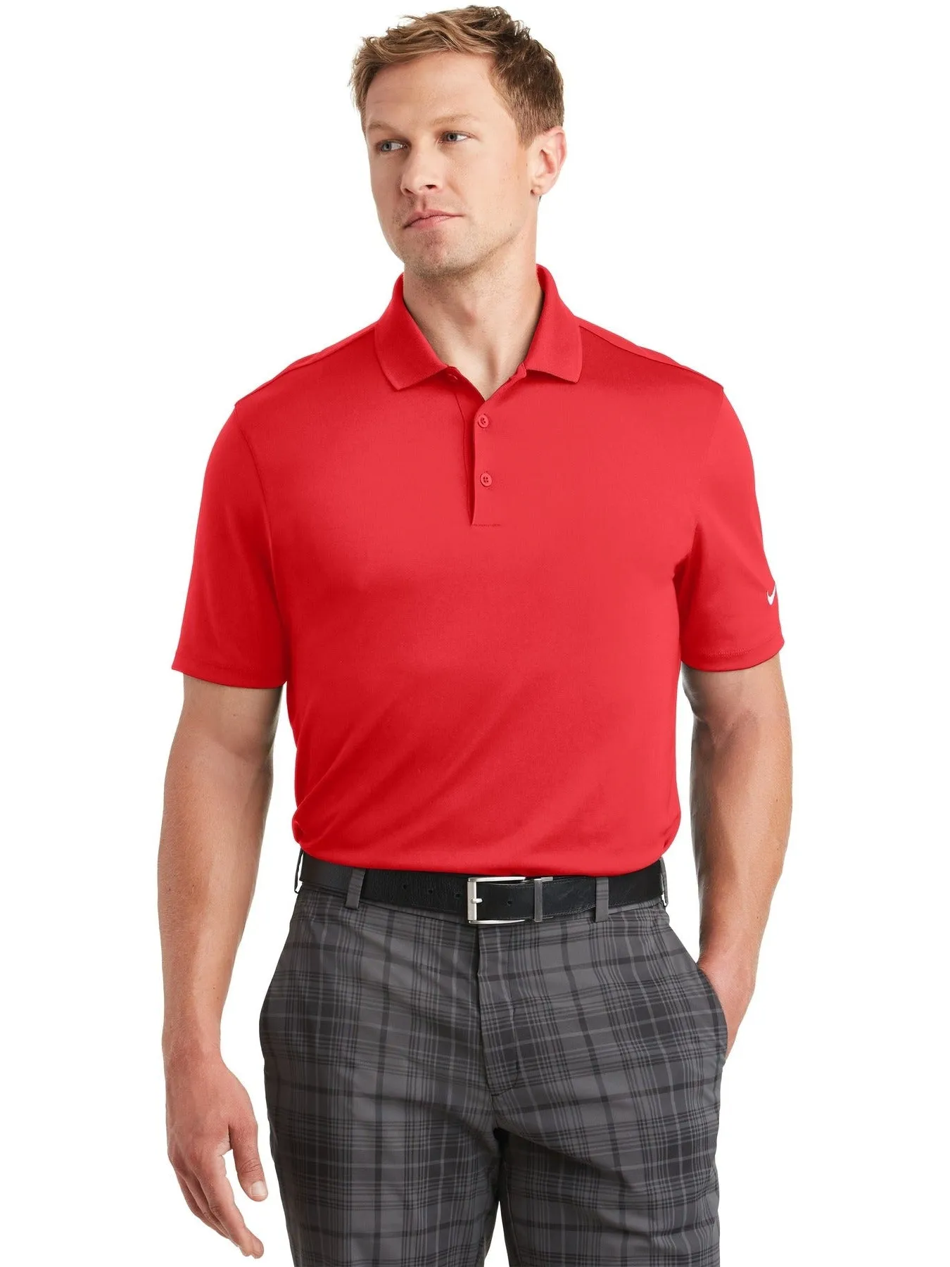NIKE Dri-FIT Classic Fit Players Polo with Flat Knit Collar