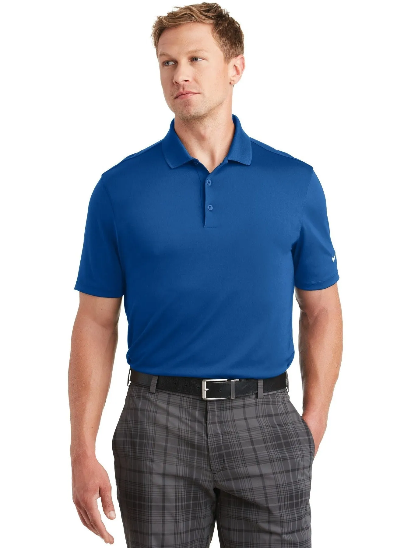 NIKE Dri-FIT Classic Fit Players Polo with Flat Knit Collar