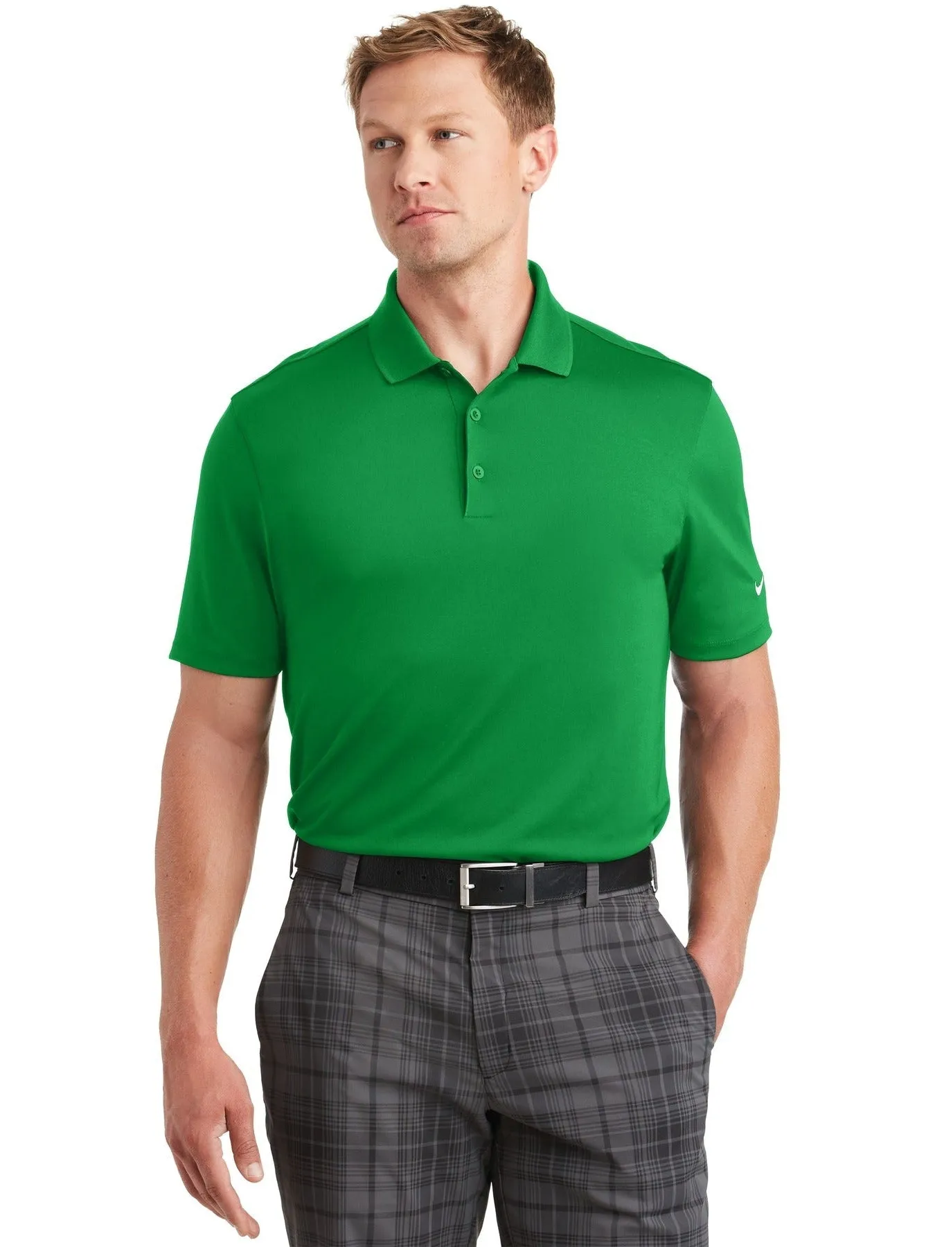 NIKE Dri-FIT Classic Fit Players Polo with Flat Knit Collar