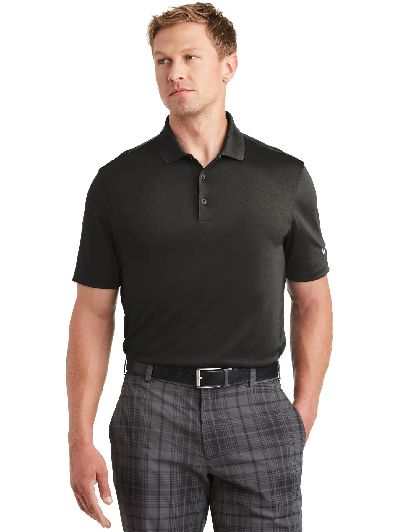 NIKE Dri-FIT Classic Fit Players Polo with Flat Knit Collar