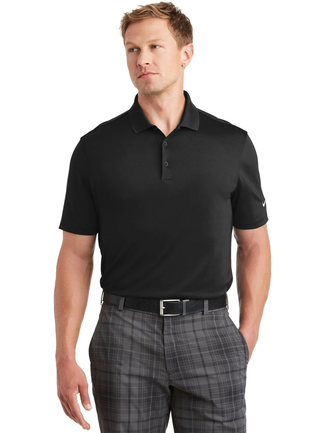 NIKE Dri-FIT Classic Fit Players Polo with Flat Knit Collar