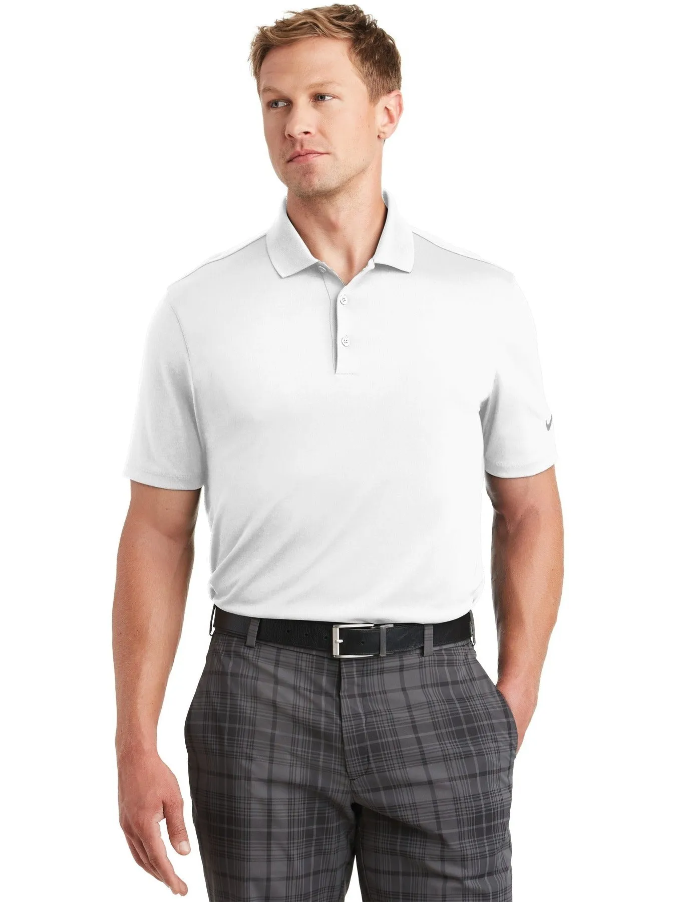 NIKE Dri-FIT Classic Fit Players Polo with Flat Knit Collar