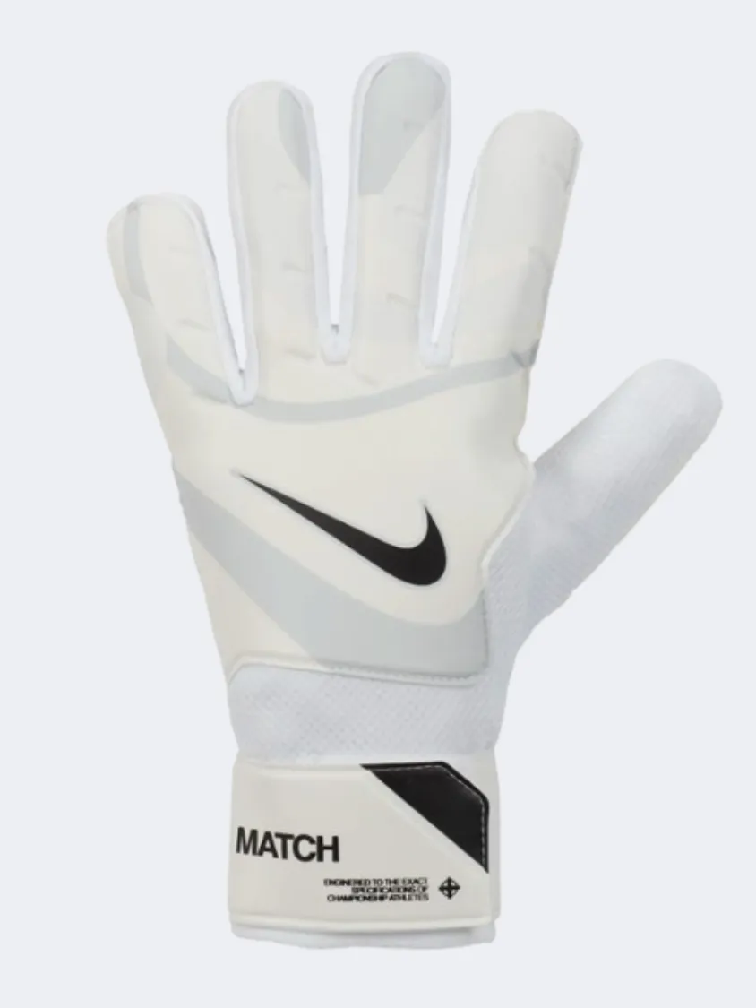 Nike Gk Match Men Football Gloves White/Platinum/Black