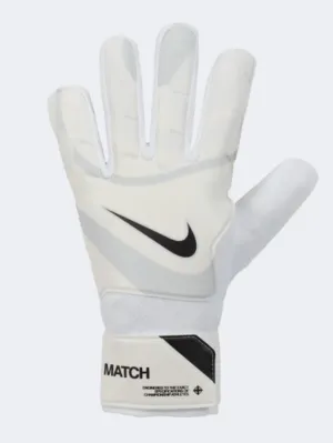 Nike Gk Match Men Football Gloves White/Platinum/Black
