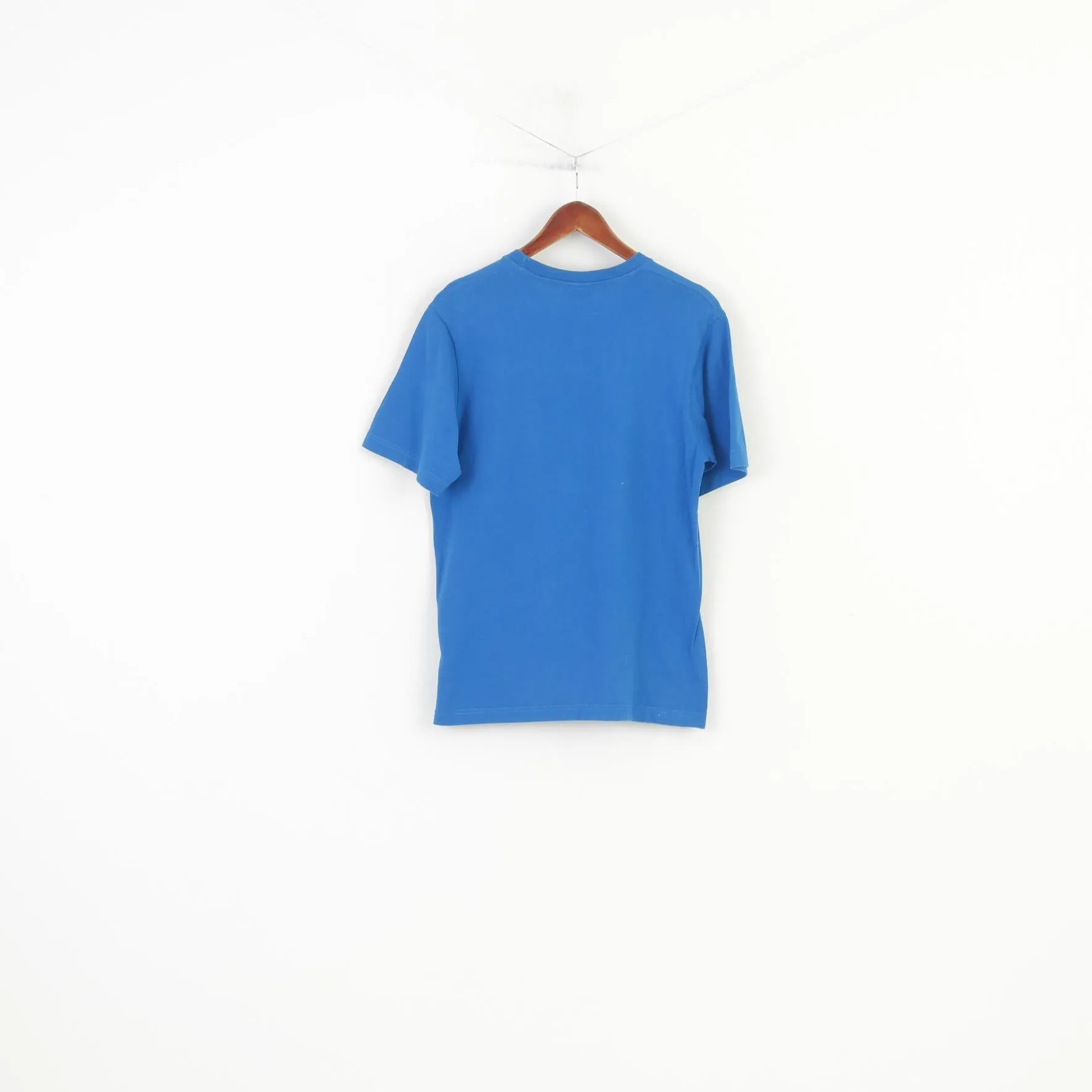 Nike Men  M T- Shirt Blue Cotton Crew Neck Sport Jersey Vintage Short Sleeve Top