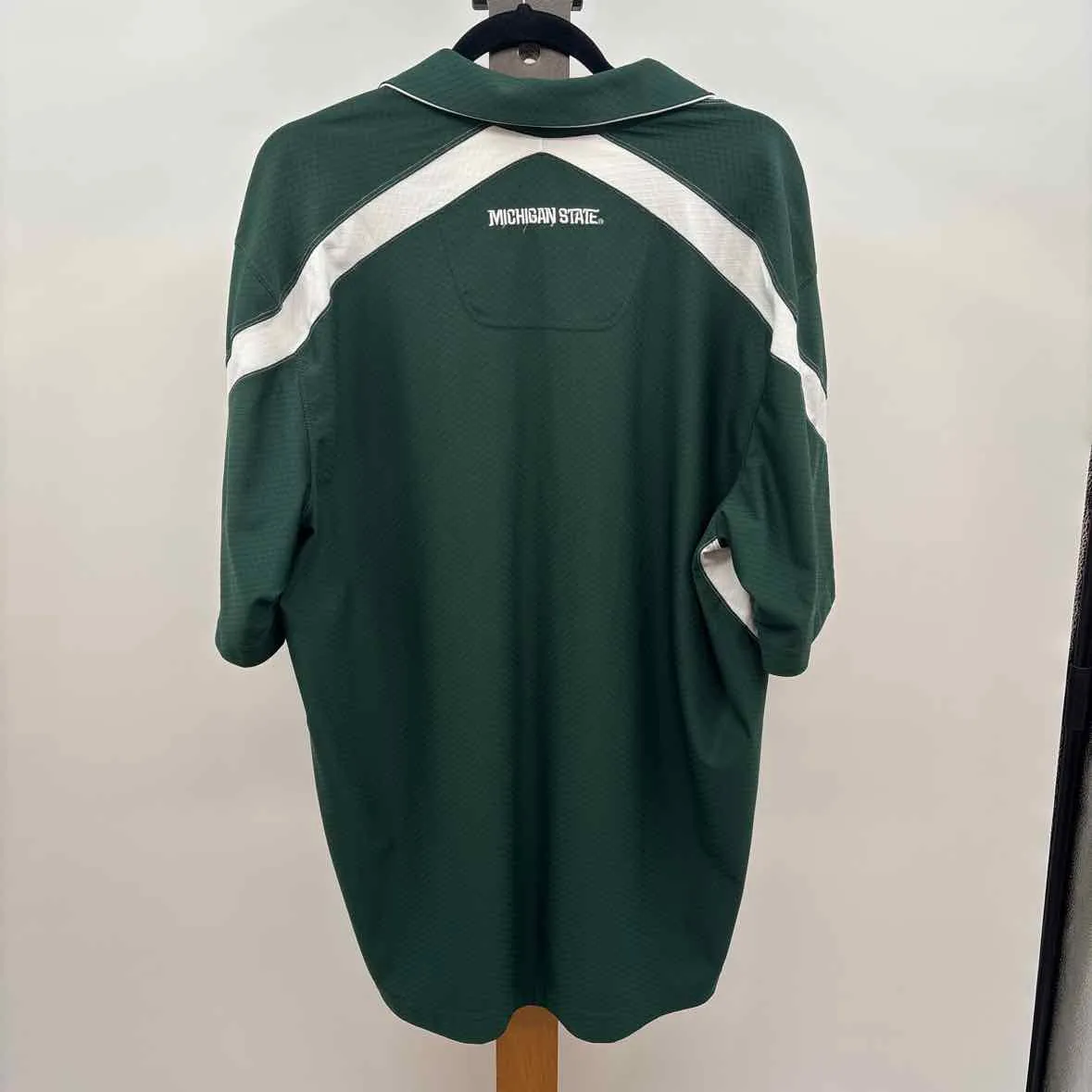 Nike Men's Size L Green Spartans Short Sleeve Shirt