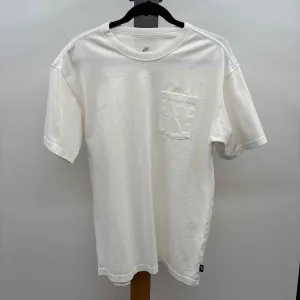 Nike Men's Size S White Solid T-shirt