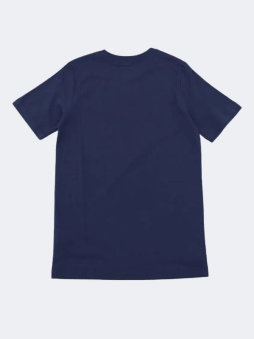 Nike Paris Saint Germain Crest Boys Football T-Shirt Midnight Navy