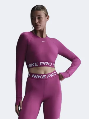 Nike Pro Women Training T-Shirt Fuchsia/White