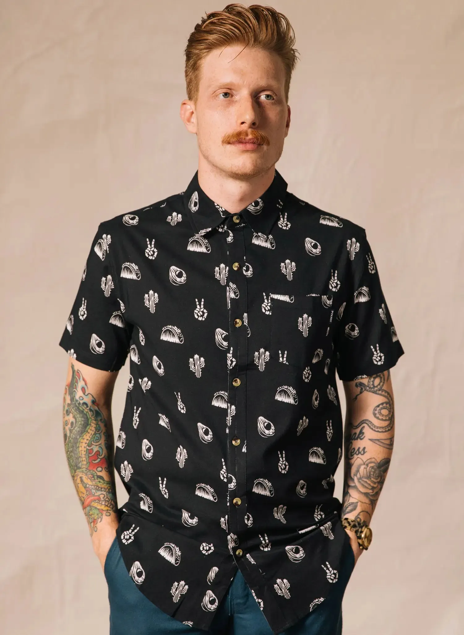 No Problemo Mens Button Up