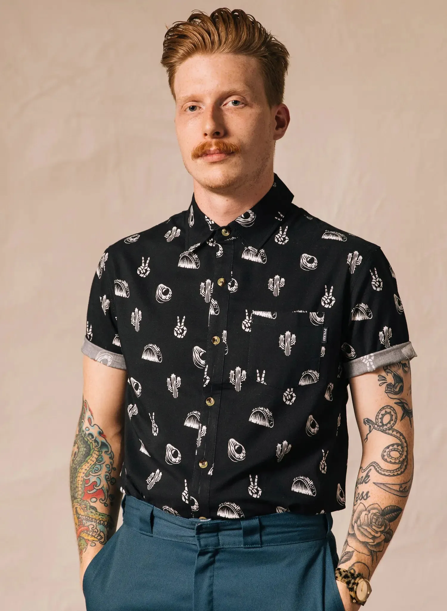No Problemo Mens Button Up