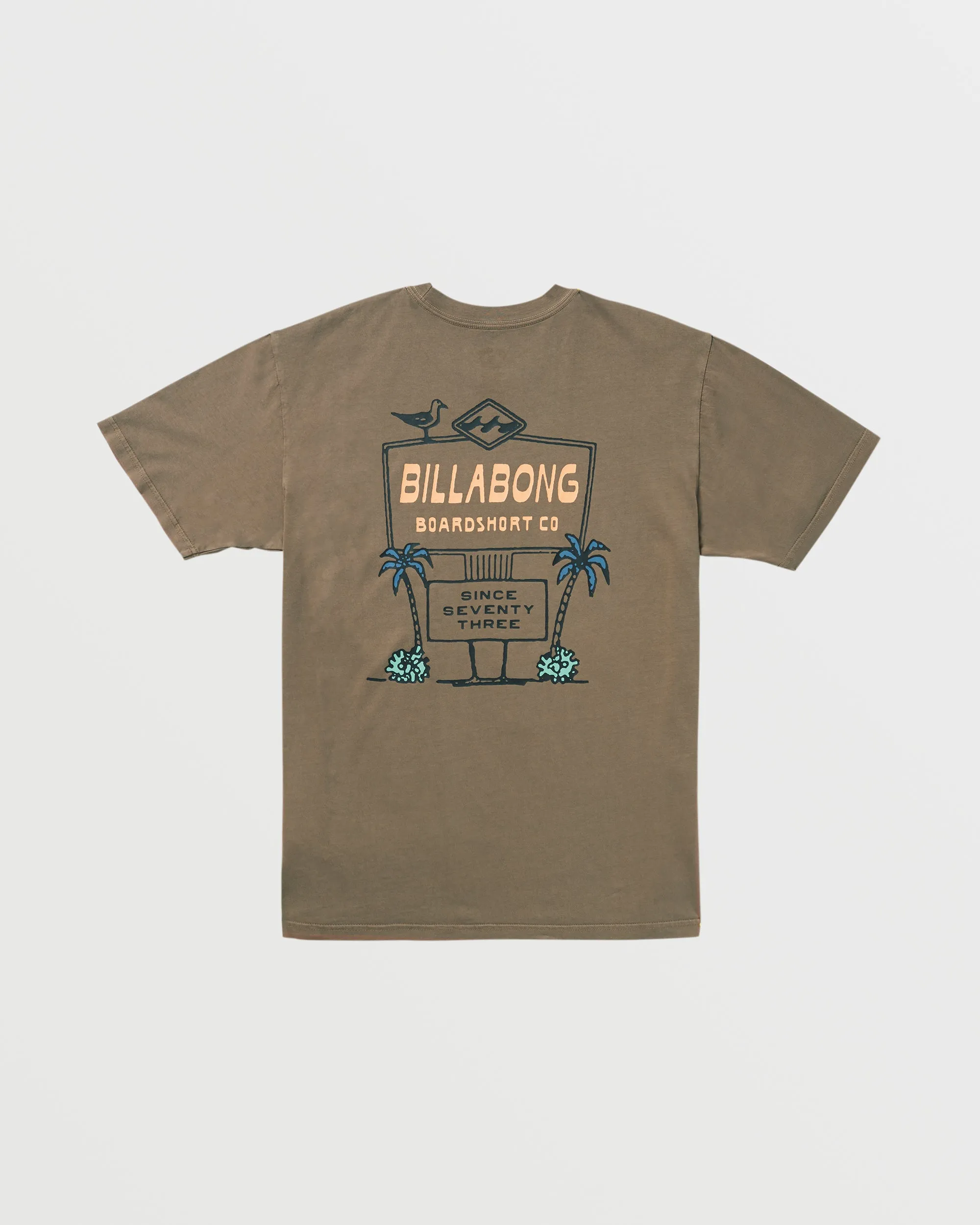 No Vacancy Premium Wave Wash Tee - Brown Billabong