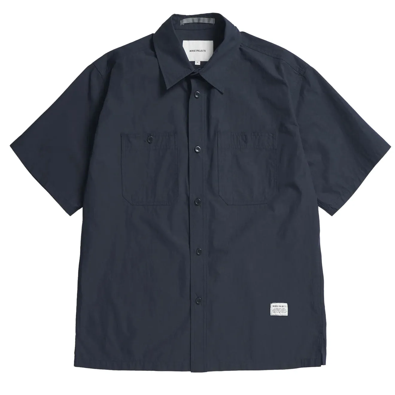 Norse Projects Ivan Tech Poplin SS Shirt Dark Navy