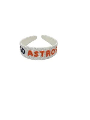NWT Go Astros Head Band White