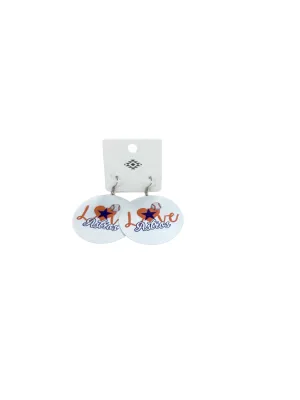 NWT Love Astros Earrings White