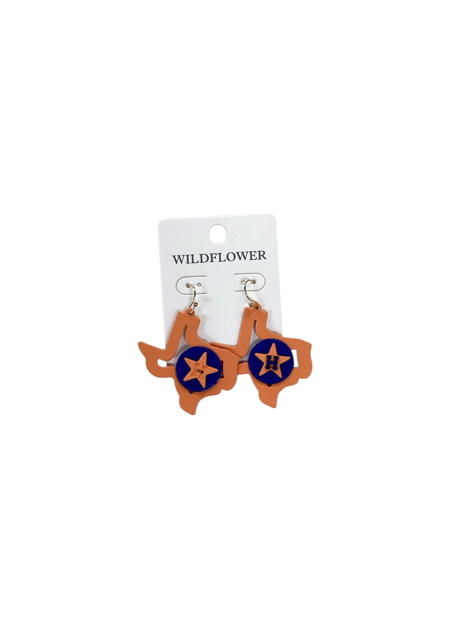 NWT Wildflower Texas Earrings Orange
