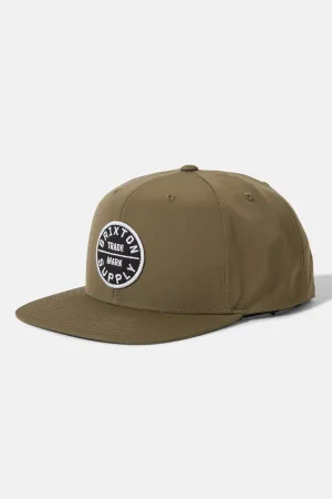 Oath III Snapback - Ivy Green Ripstop Brixton