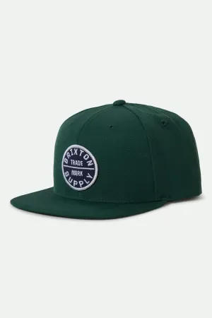 Oath III Snapback - Pine Needle/Pine Needle Brixton
