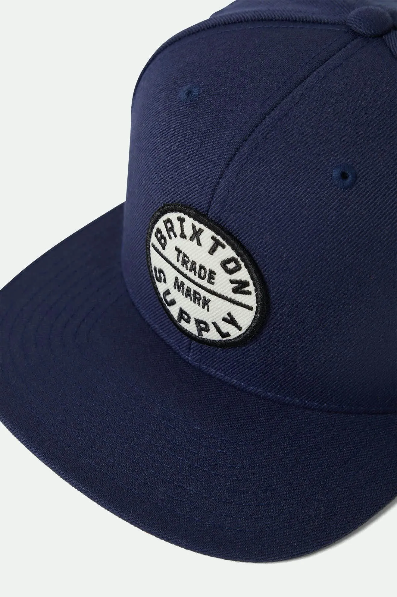 Oath III Snapback - Washed Navy/White/Black Brixton