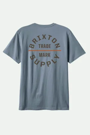Oath V S/S Standard T-Shirt - Basalt/Dark Brown/Rust Brixton