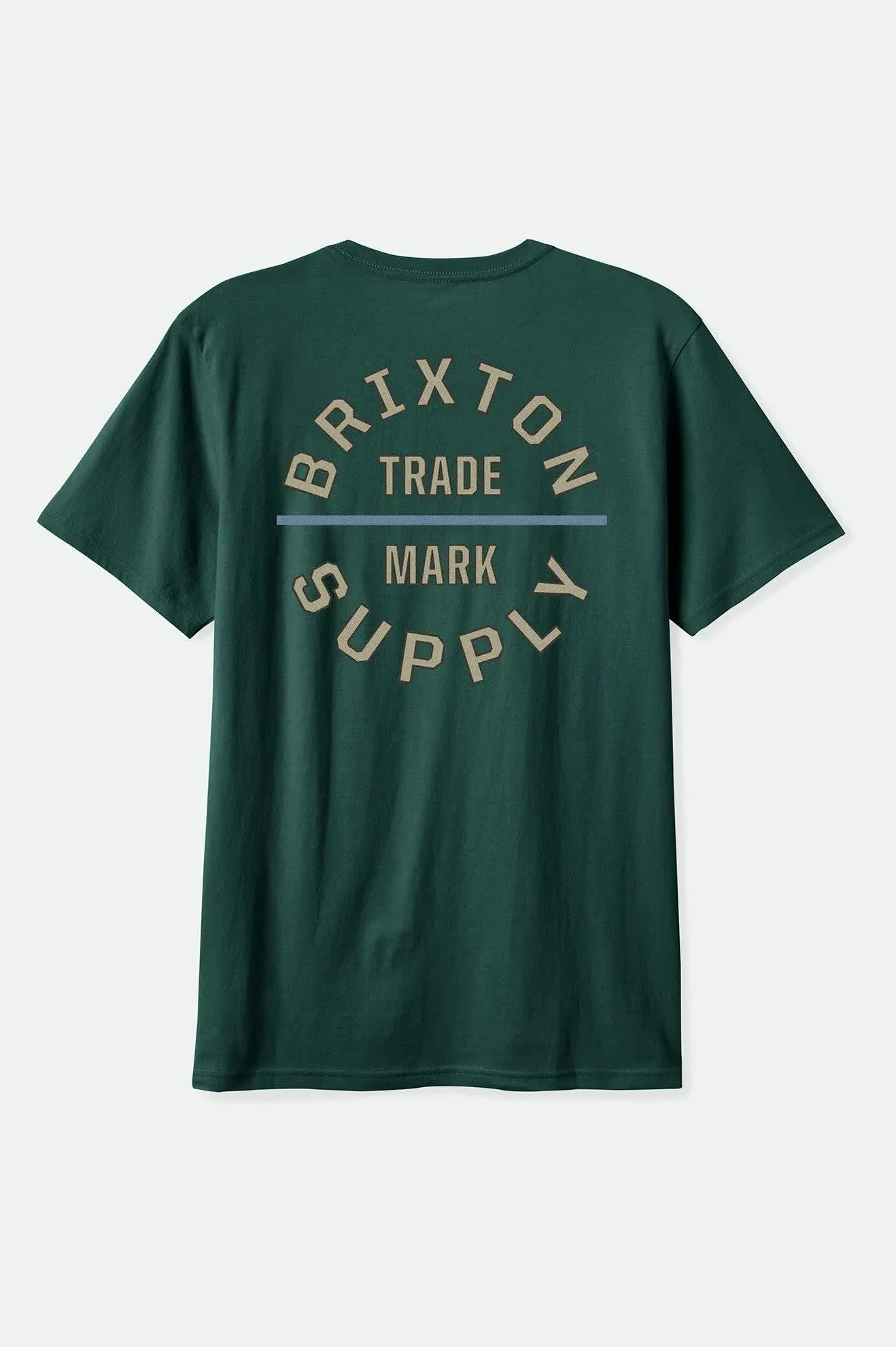 Oath V S/S Standard T-Shirt - Deep Emerald/Sand/Slate Brixton