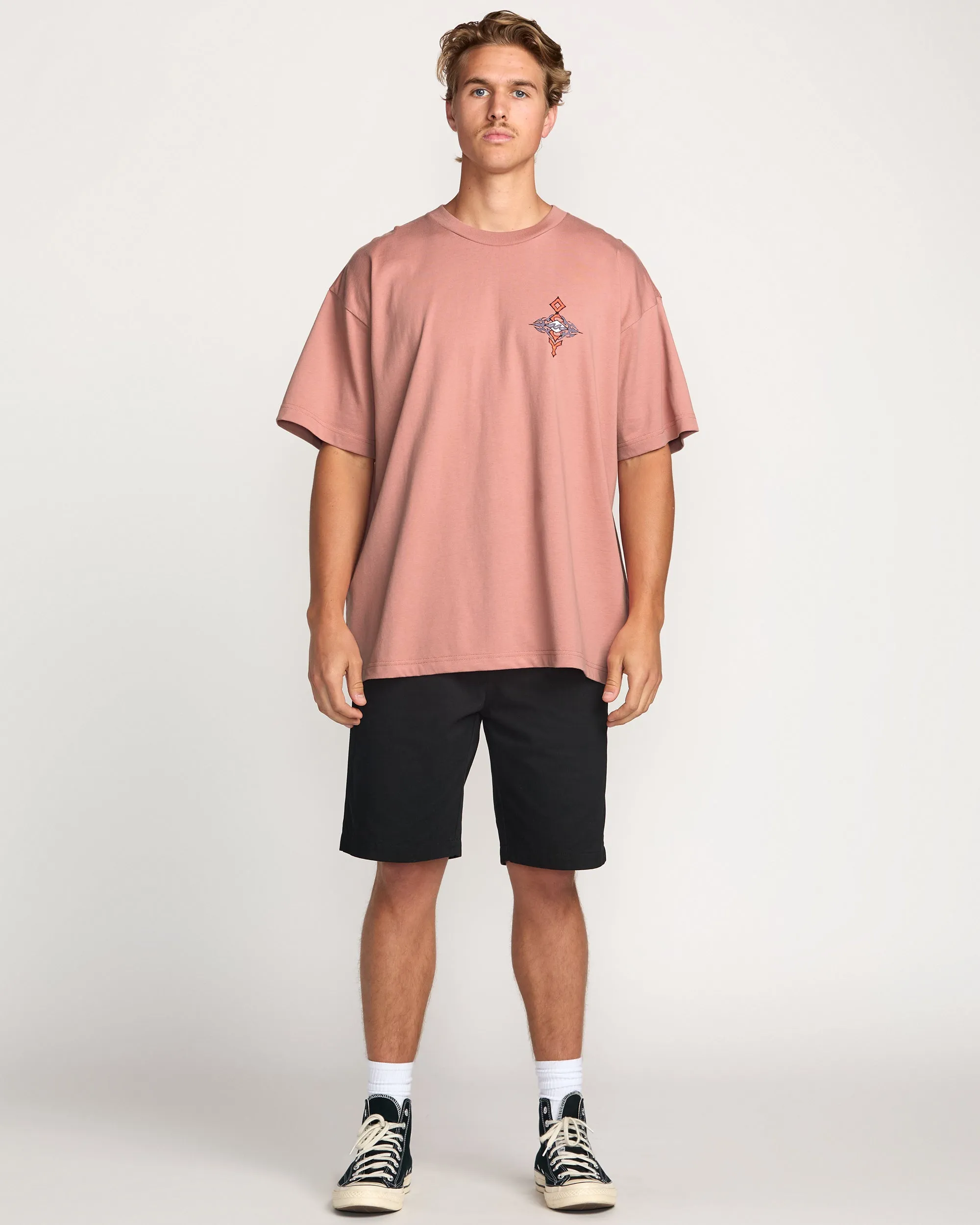 Occy OG Tee - Dusty Rose Billabong