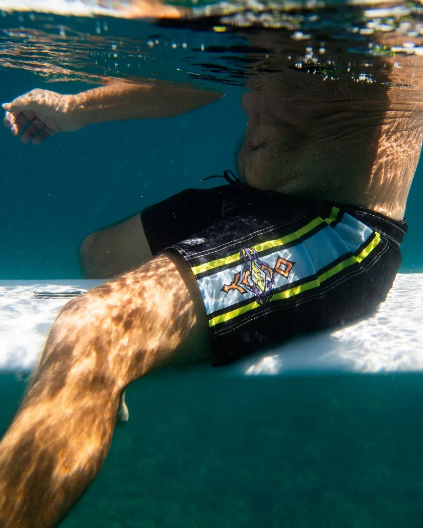 Occy Pro Boardshorts - Washed Black Billabong