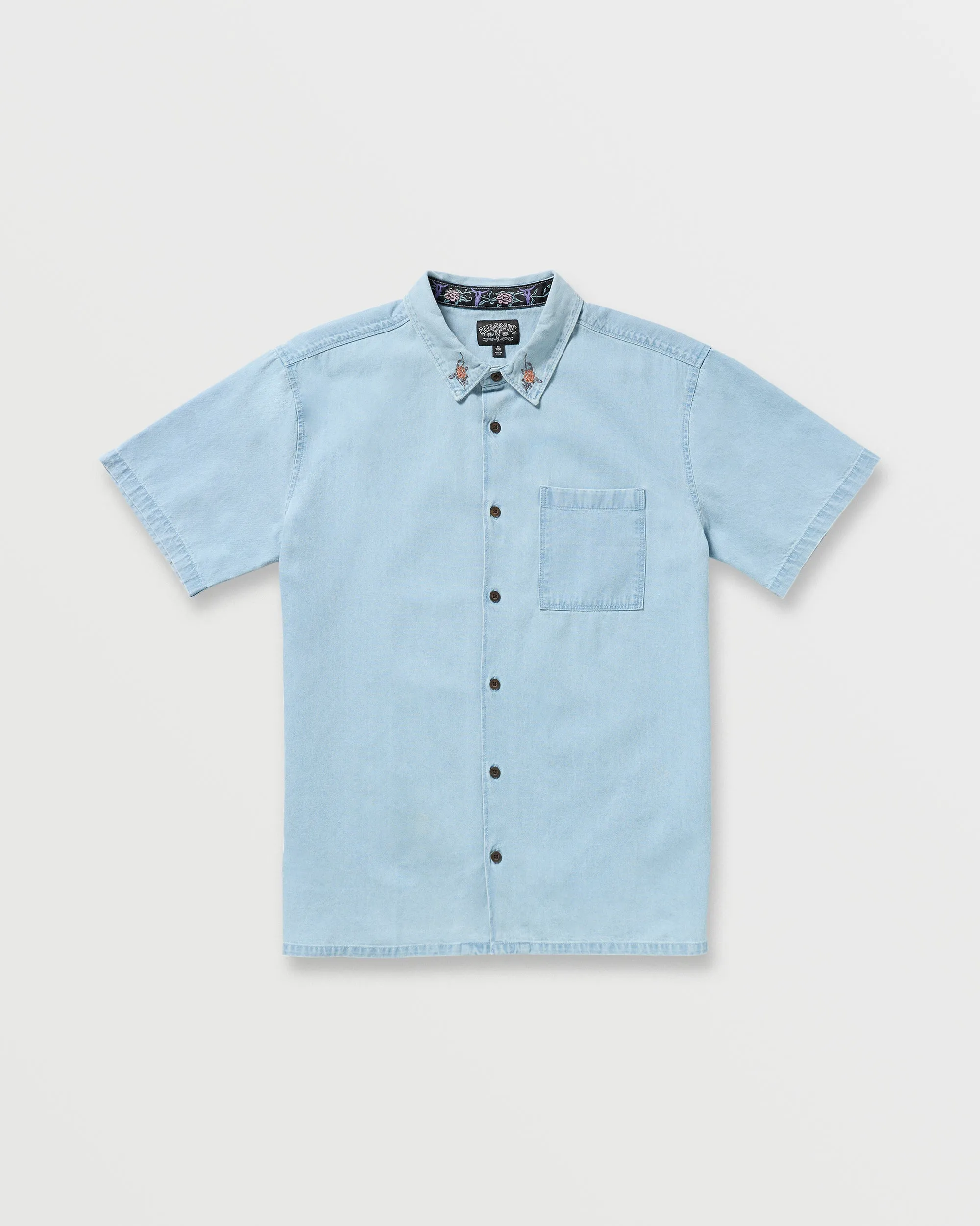 Occy Short Sleeve Shirt - Cloud Blue Billabong