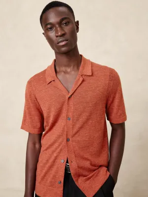 Oceano Merino-Linen Resort Shirt Banana Republic