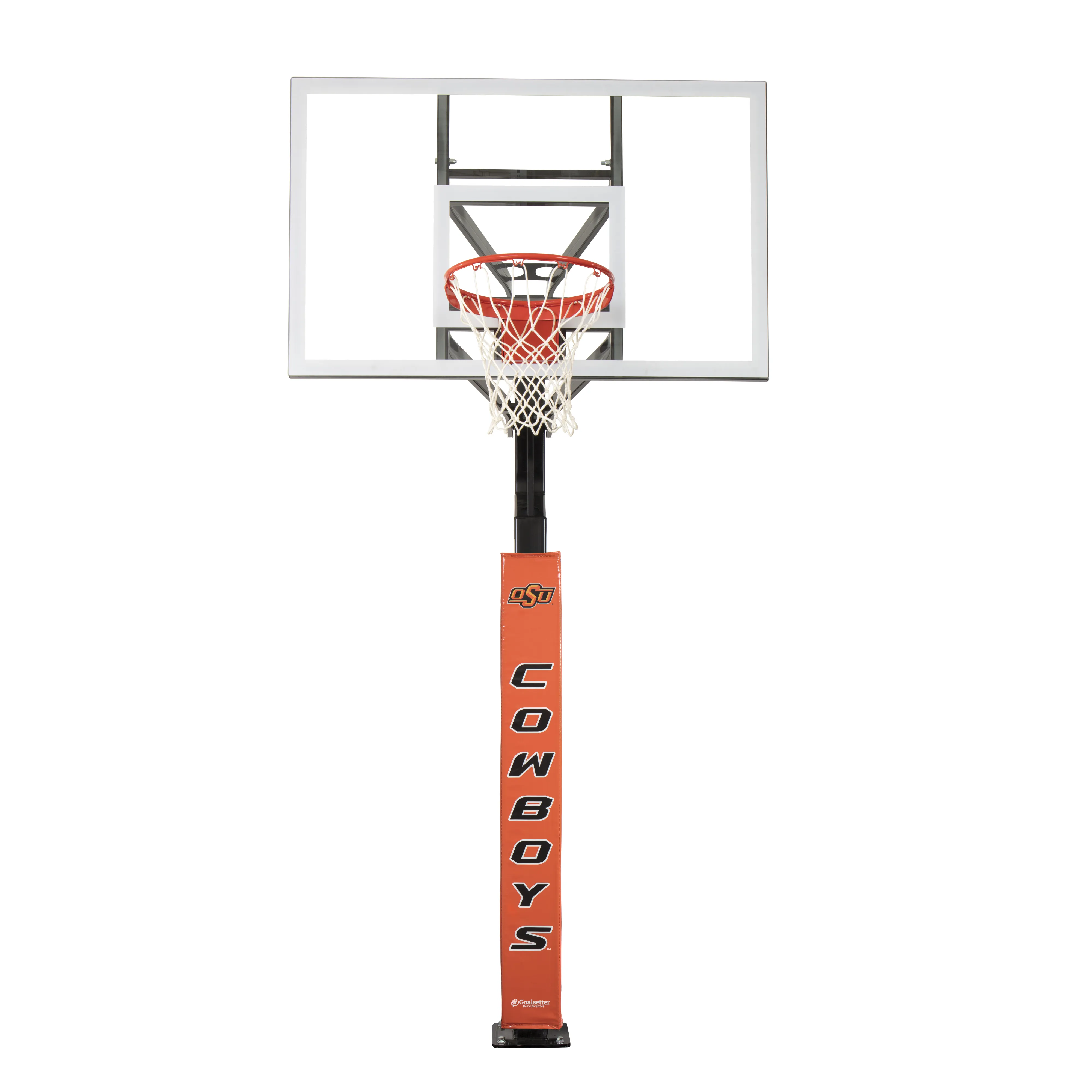 Oklahoma State Cowboys Basketball Pole Pad - Orange Goalsetter