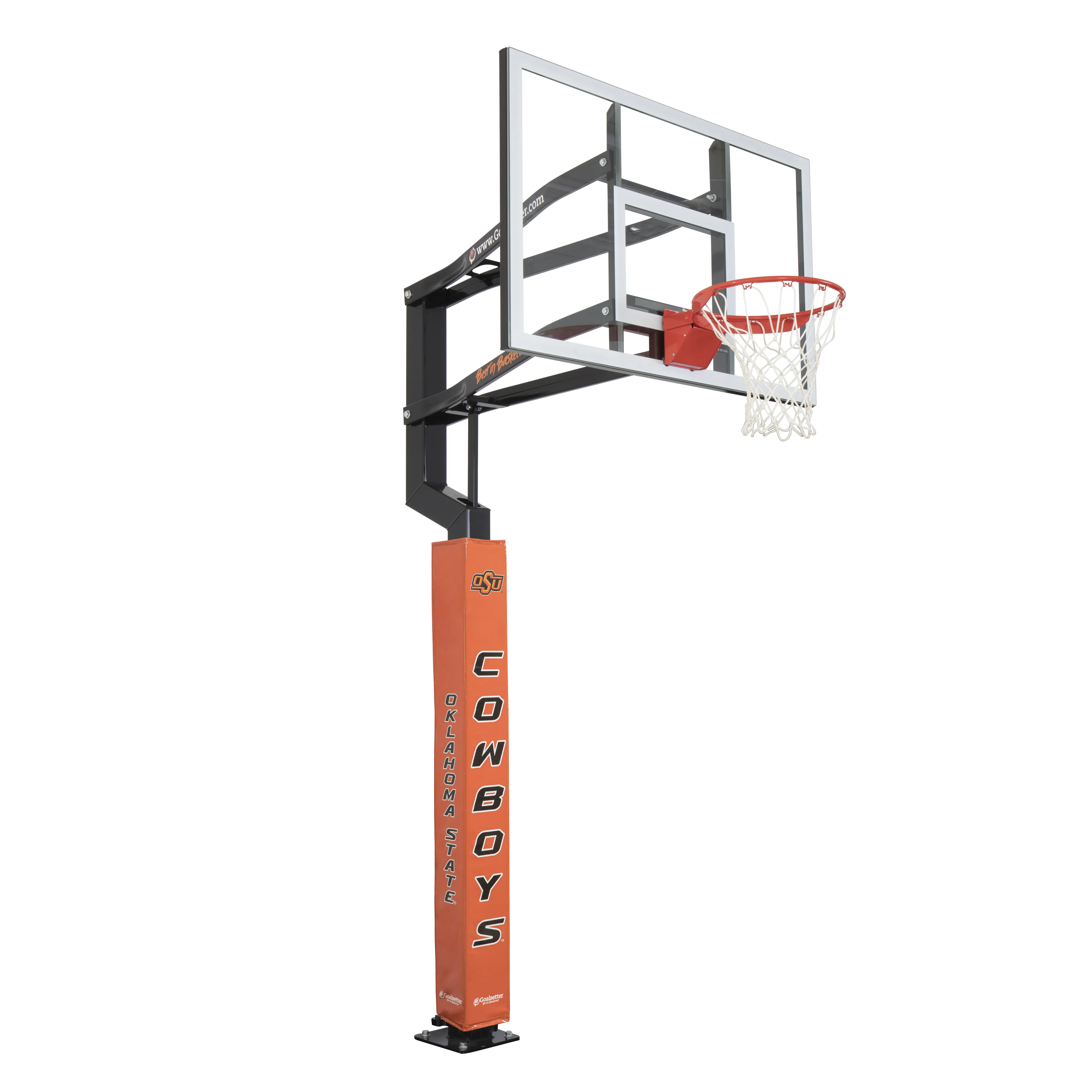 Oklahoma State Cowboys Basketball Pole Pad - Orange Goalsetter