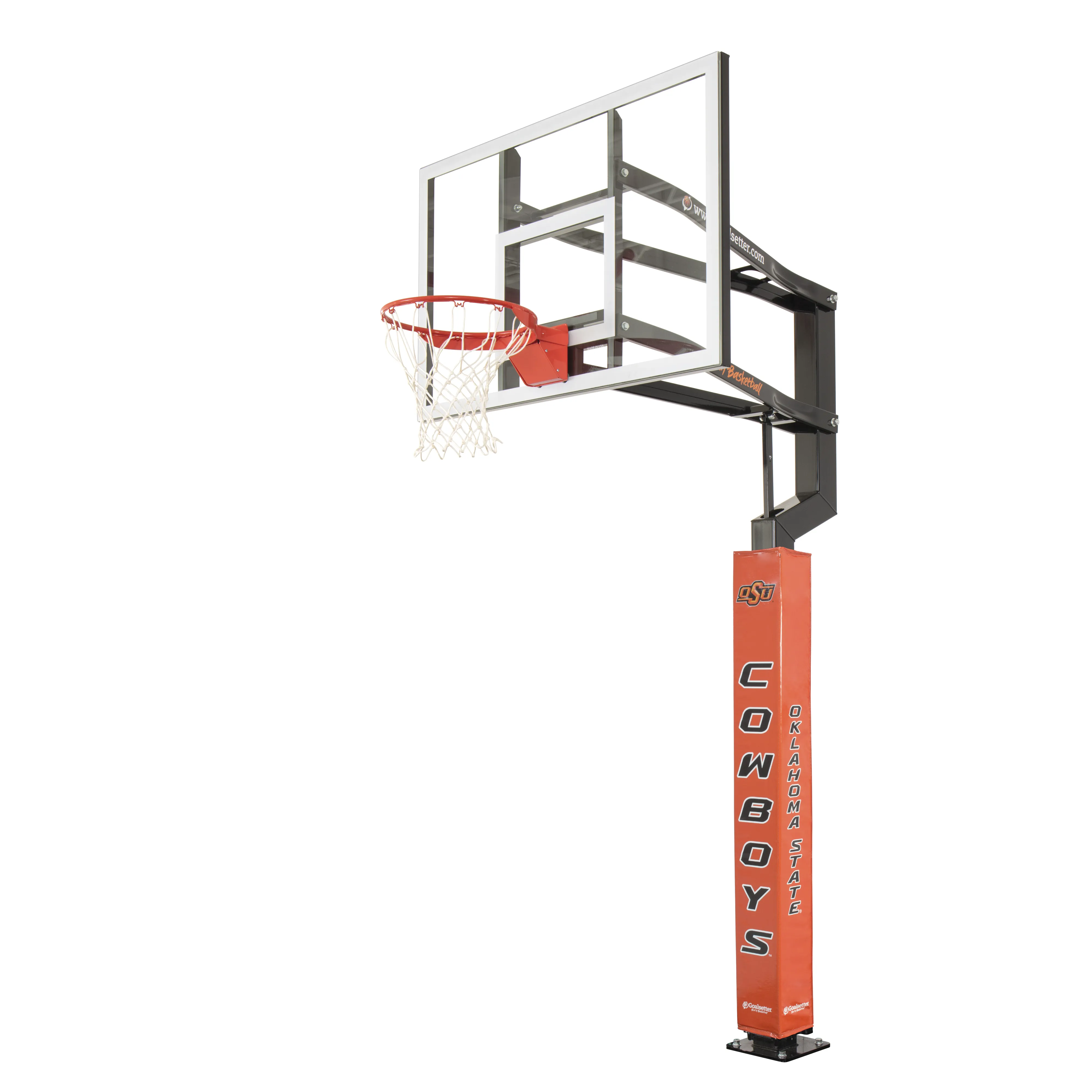 Oklahoma State Cowboys Basketball Pole Pad - Orange Goalsetter