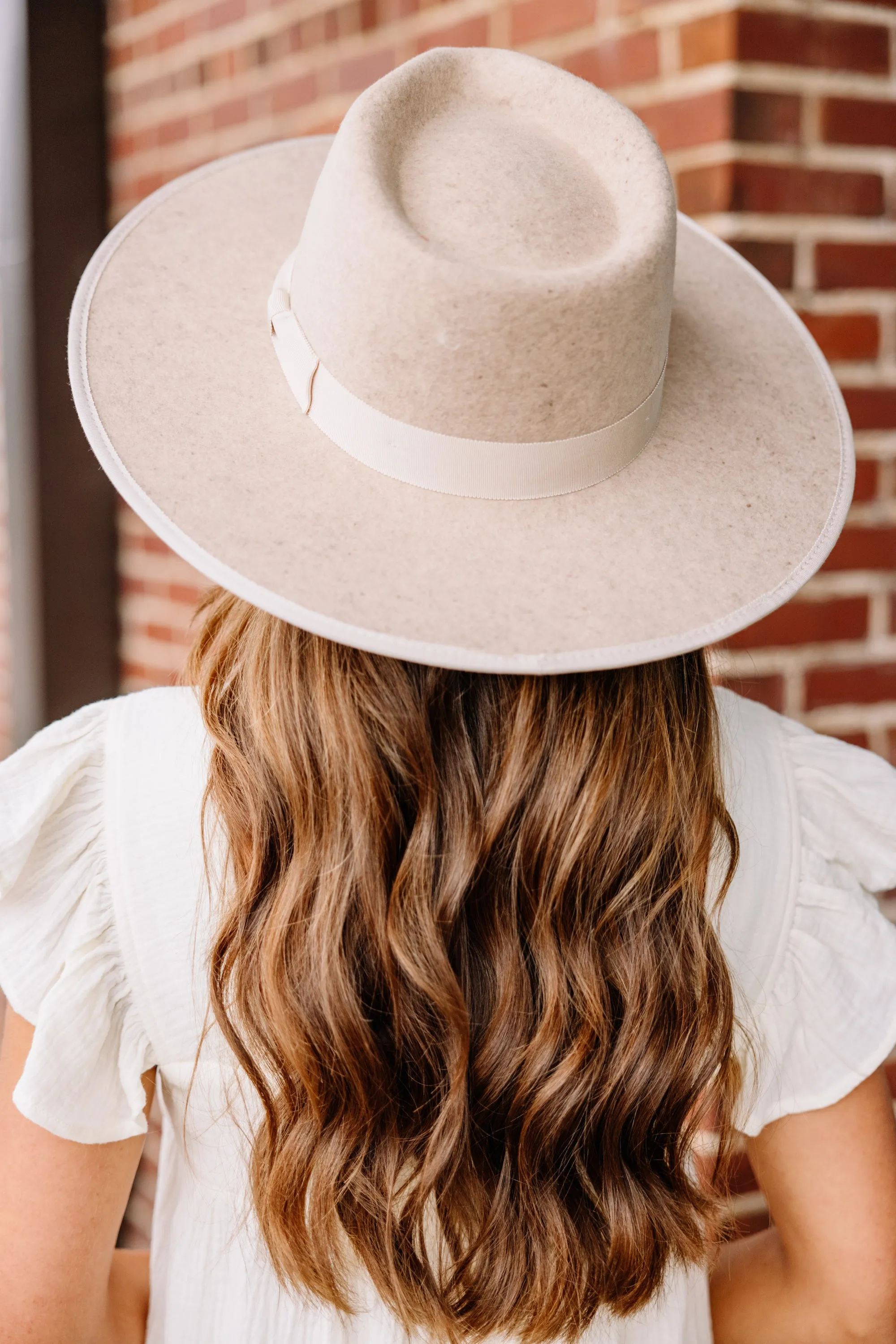 Olive & Pique: Doing Just Fine Oatmeal White Hat