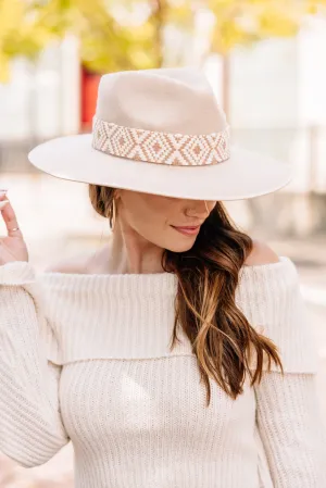 Olive & Pique: Reveal Yourself Beige Brown Banded Hat