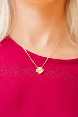 On My Level Gold Pendant Necklace