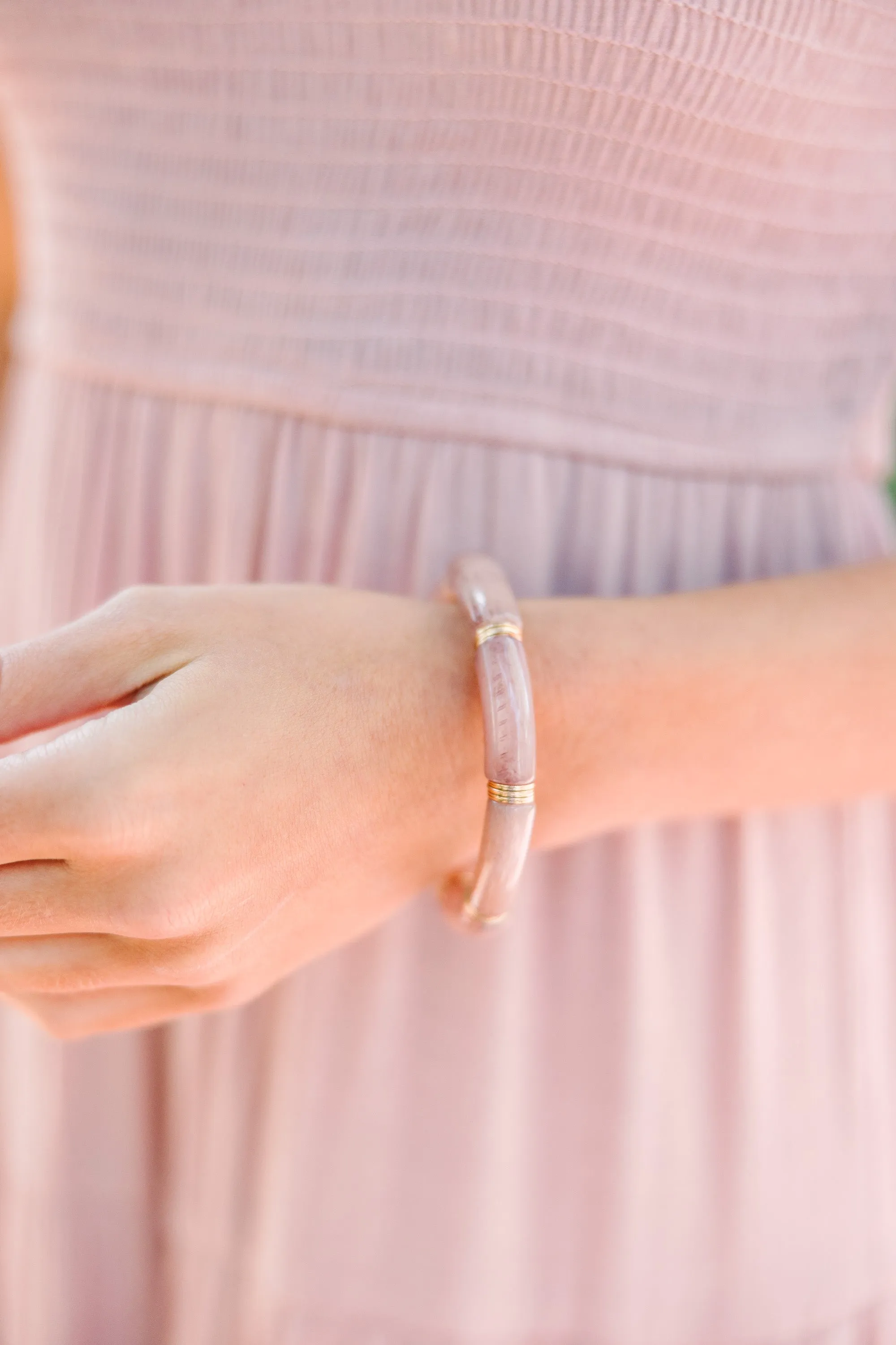 On My Own Mauve Pink Bangle