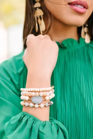 On The Move Mint Green Beaded Bracelet Set
