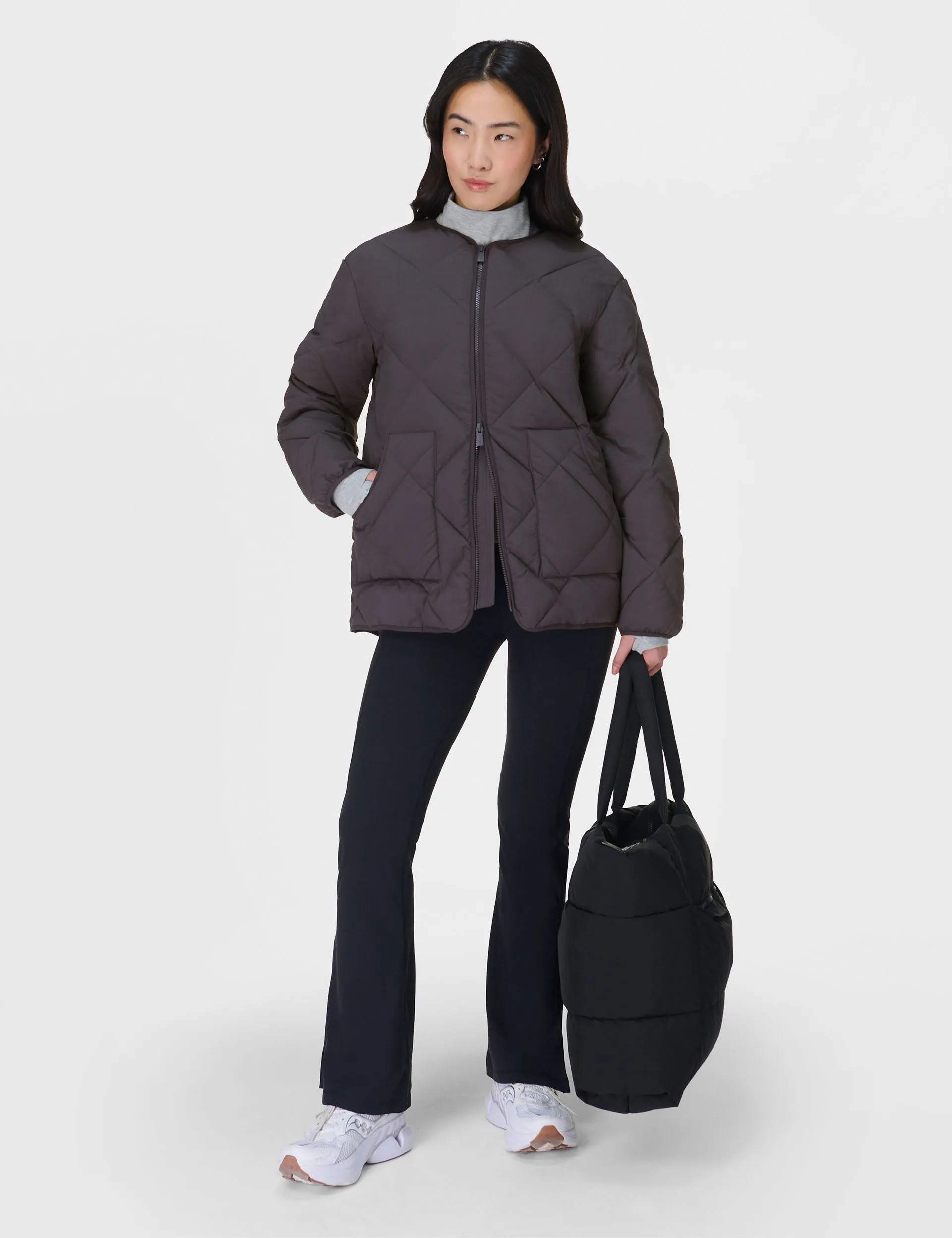 On the Move Quilted Jacket - Urban Grey
