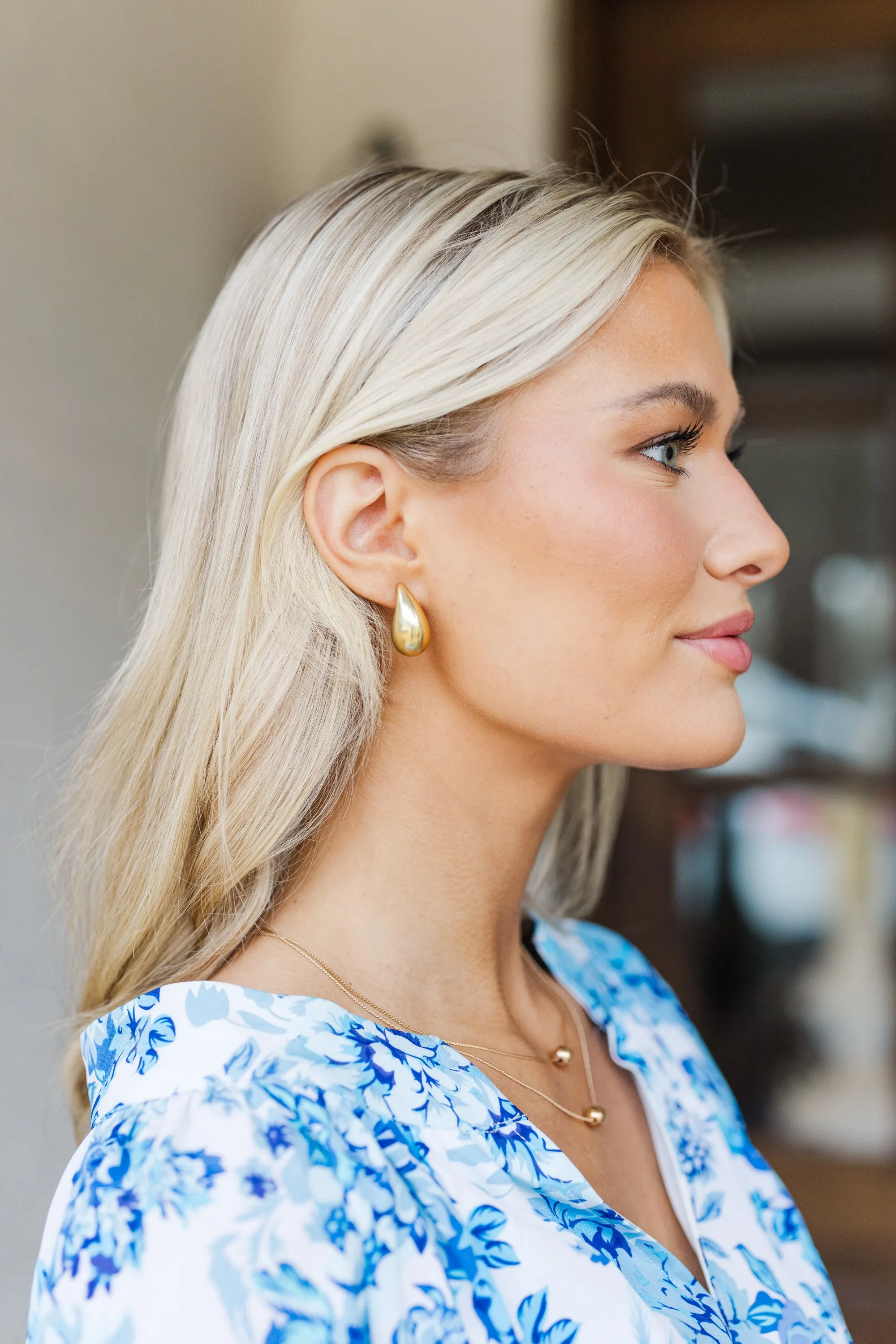 On Your Side Gold Earrings