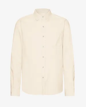 Organic Flannel Shirt - Ivory White