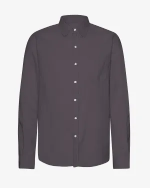 Organic Flannel Shirt - Lava Grey