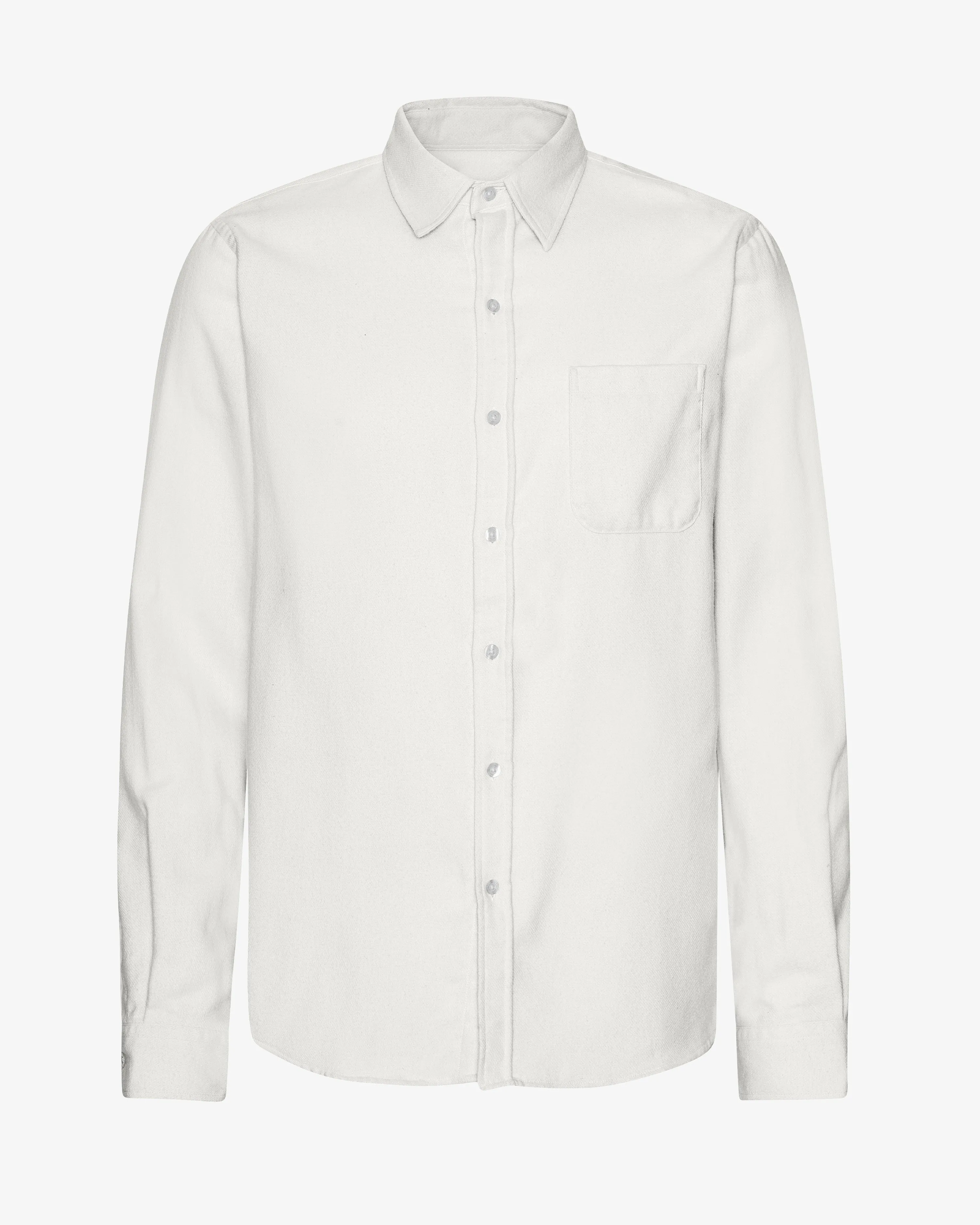 Organic Flannel Shirt - Limestone Grey