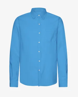 Organic Flannel Shirt - Pacific Blue