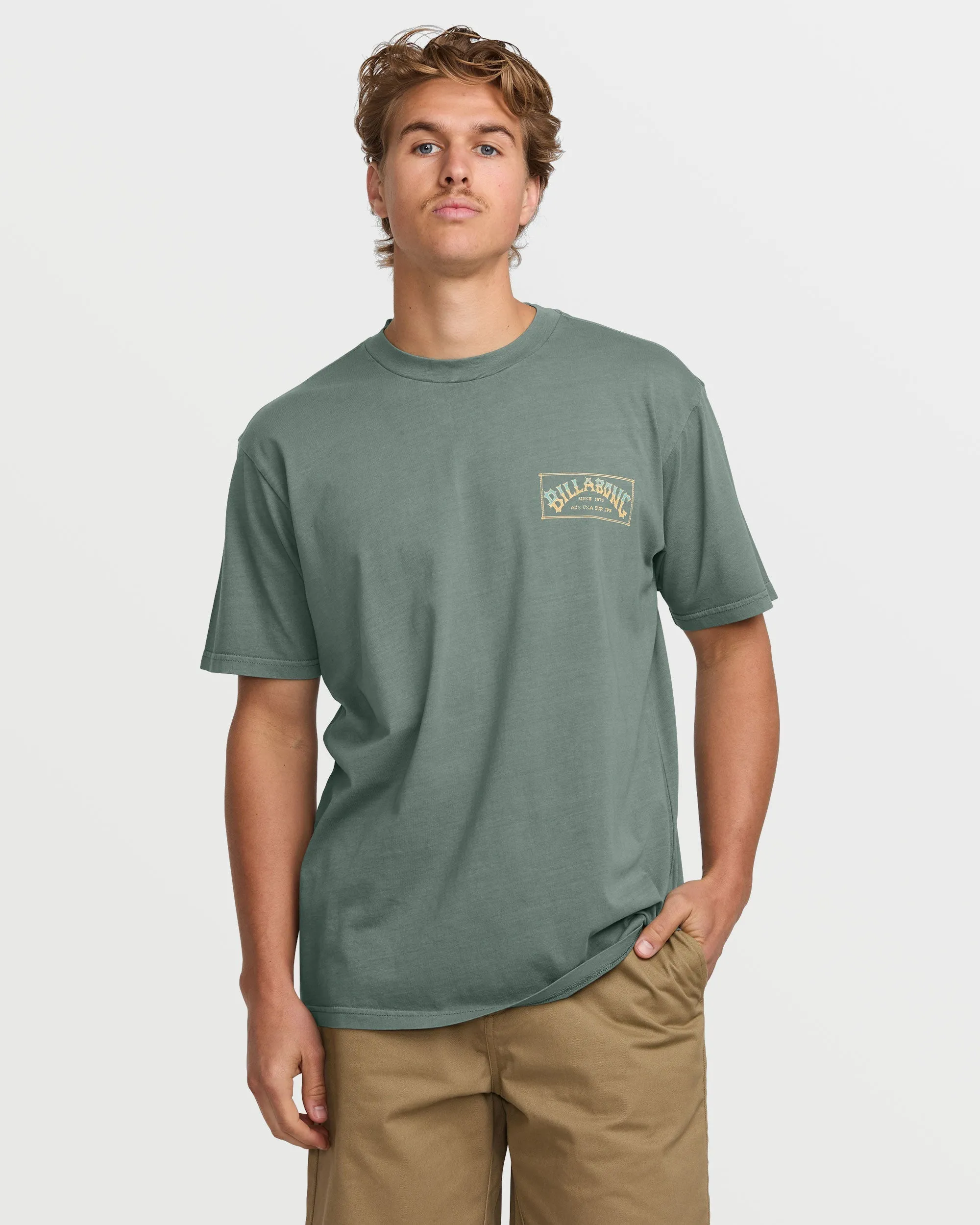 Original Arch Premium Wave Wash Tee - Dark Slate Billabong